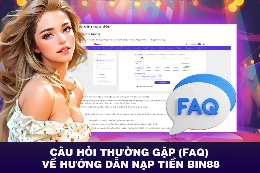 Câu hỏi thường gặp (FAQ) về nạp tiền Bin88