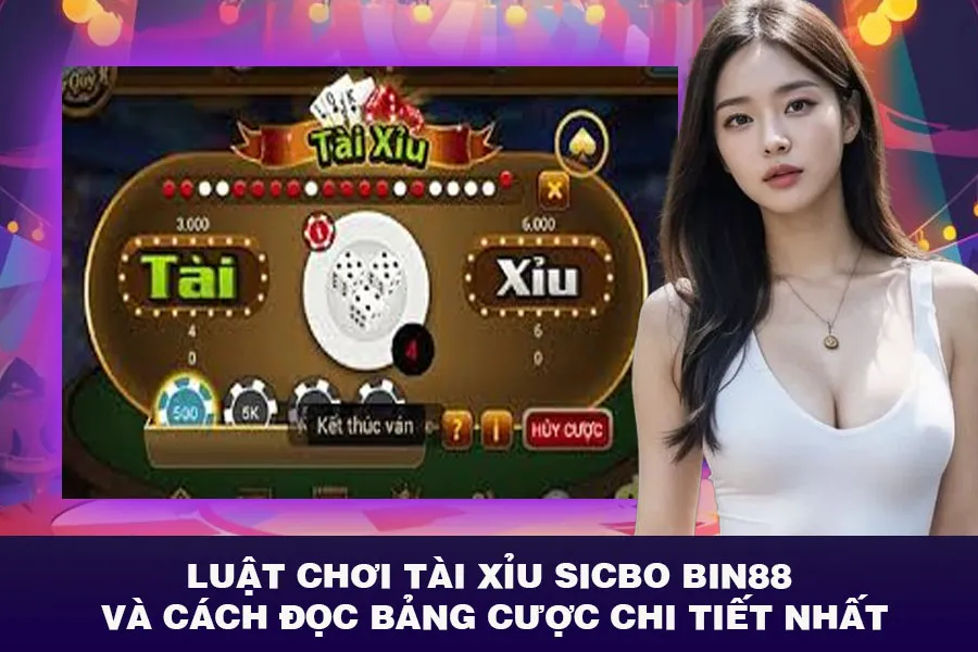 Luật Chơi Tài Xỉu Sicbo Bin88